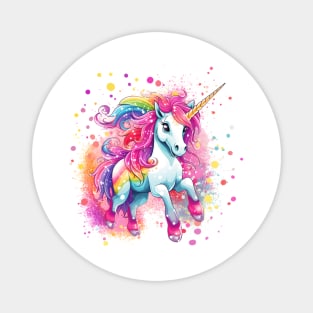 Neon Unicorn Magnet